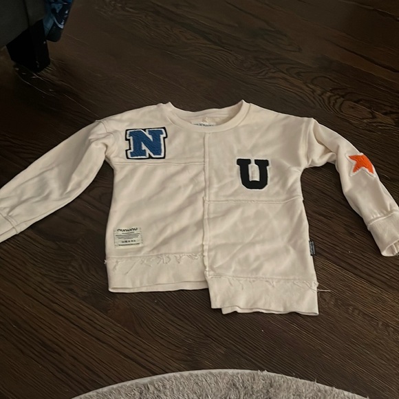 Nununu sz 3-4 sweatshirt/shirt - Picture 2 of 3
